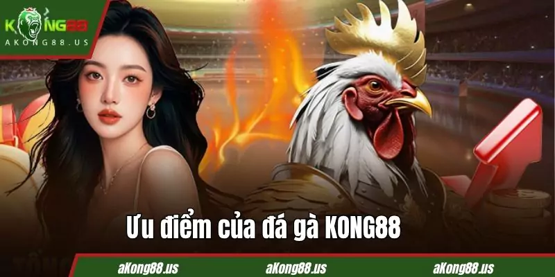 Đá gà trực tuyến KONG88 có nhiều ưu điểm