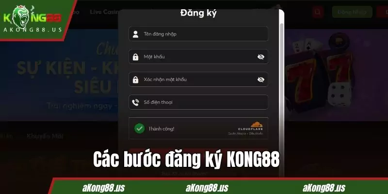 Vào trang và điền 4 nội dung đăng ký