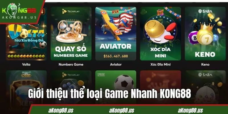 Game Nhanh KONG88 có lối chơi đơn giản